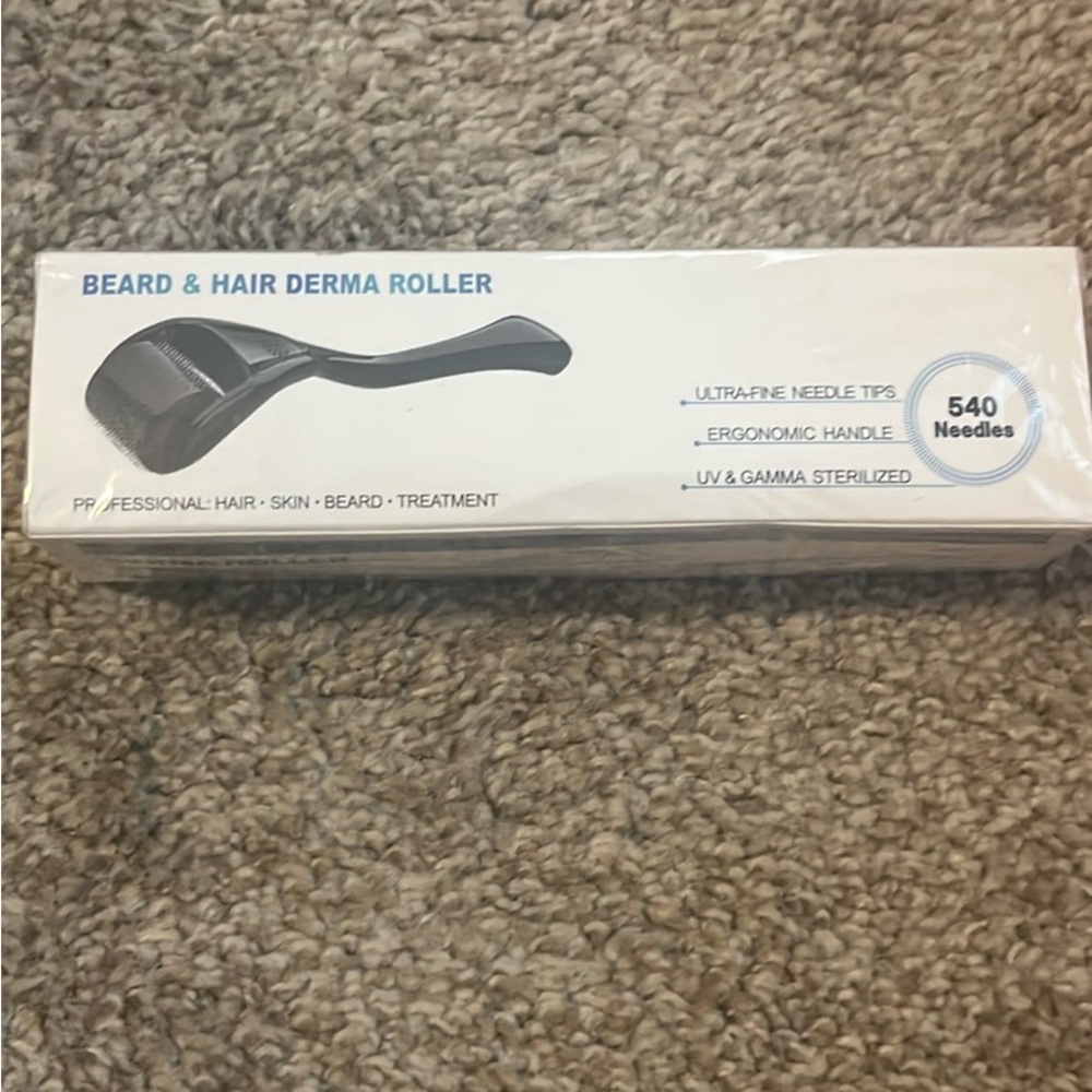 BRAND NEW!!!!!Derma Roller for Hair Beard Facial Skin Face 540 Microneedle 0.25m